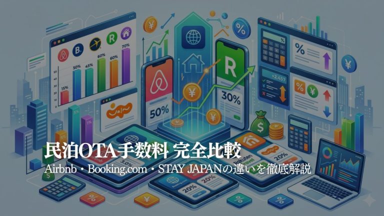 民泊OTA手数料を完全比較