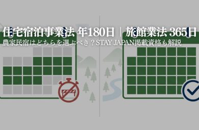 住宅宿泊事業法（民泊新法）と農泊の関係｜農家民宿には適用される？｜STAY JAPAN