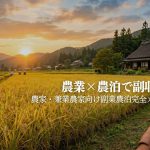 農業を副業にする農泊完全ガイド|農家・兼業農家が副収入を作る方法