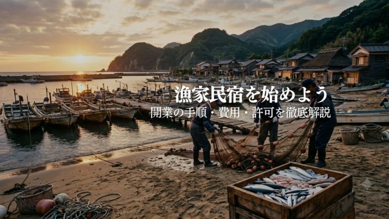 漁家民宿を始めるには?開業の手順・費用・許可まで解説