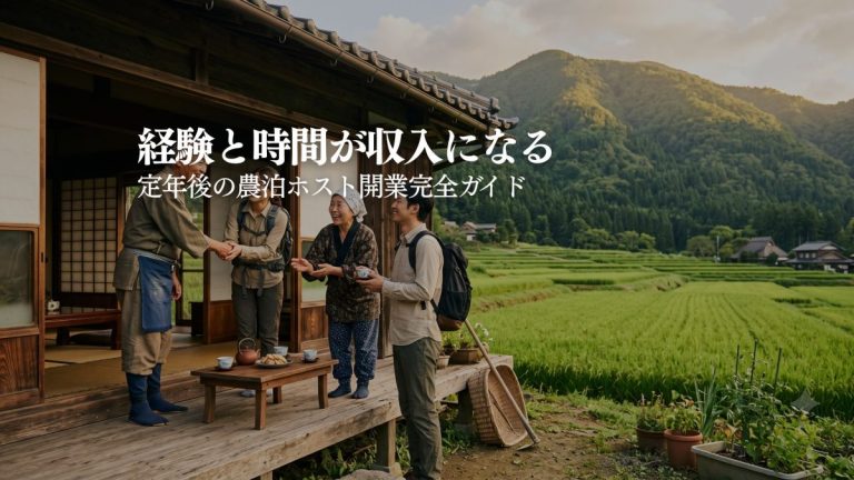 定年後に農泊ホストを始めるには|退職後のセカンドキャリアガイド|STAY JAPAN
