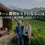 Uターン・移住して農泊ホストになるには｜田舎移住と農泊開業を同時に実現した事例