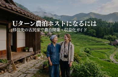 Uターン・移住して農泊ホストになるには｜田舎移住と農泊開業を同時に実現した事例