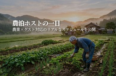 農泊ホストの一日｜運営スケジュールとゲスト対応の流れ｜STAY JAPAN