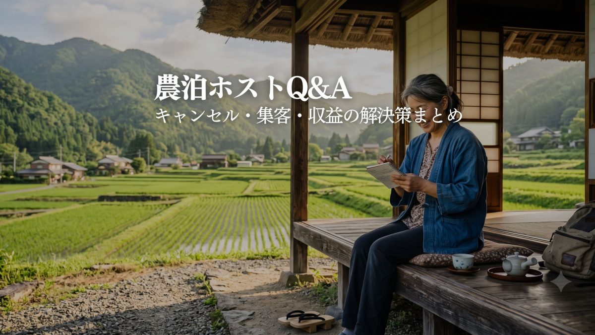 農泊ホストのよくある悩みQ&A