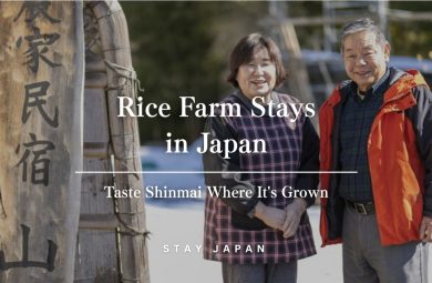 Rice farm stay in Japan - taste shinmai where it's grown